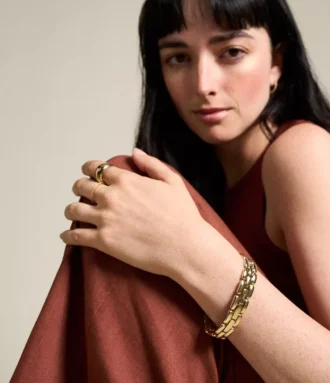 Brățară cu lanț din oțel inoxidabil auriu Arden Watch Links