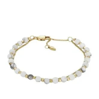Brățară cu mărgele din lanț Howlite