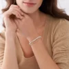 Brățară cu mărgele din lanț Howlite Brățară cu mărgele din lanț Howlite