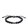 Brățară cu mărgele Galaxy Beads Navy Reconstructed Sandstone