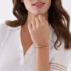 Brățară din piele maro cu lanț Brățară din piele maro cu lanț
