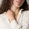 Brățară Sadie din oțel inoxidabil cu plăcuță de identificare Brățară Sadie din oțel inoxidabil cu plăcuță de identificare