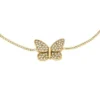Brățară Sutton Pavé Butterfly din oțel inoxidabil auriu