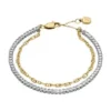 Brățară tenis Heritage D-Link Glitz din oțel inoxidabil în două nuanțe Brățară tenis Heritage D-Link Glitz din oțel inoxidabil în două nuanțe