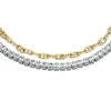 Brățară tenis Heritage D-Link Glitz din oțel inoxidabil în două nuanțe Brățară tenis Heritage D-Link Glitz din oțel inoxidabil în două nuanțe
