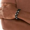 Bronson Leather Essentials Brățară din piele neagră Bronson Leather Essentials Brățară din piele neagră