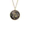 Capricorn Sutton Zodiac Colier cu pandantiv din oțel inoxidabil auriu și hematit gri Capricorn Sutton Zodiac Colier cu pandantiv din oțel inoxidabil auriu și hematit gri
