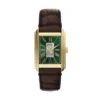 Ceas automat Carraway din piele croco maro