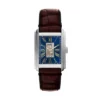 Ceas automat Carraway din piele croco maro