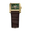 Ceas automat Carraway din piele croco maro