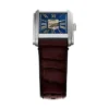 Ceas automat Carraway din piele croco maro
