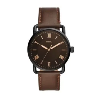 Ceas Copeland 42 mm cu trei ace și curea din piele maro
