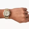 Ceas Dean Chronograph din oțel inoxidabil auriu