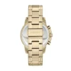 Ceas Dean Chronograph din oțel inoxidabil auriu