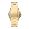Ceas Fossil Blue GMT din oțel inoxidabil auriu Ceas Fossil Blue GMT din oțel inoxidabil auriu