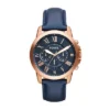 Ceas Grant Chronograph din piele bleumarin Ceas Grant Chronograph din piele bleumarin