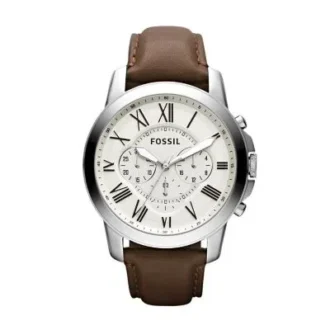 Ceas Grant Chronograph din piele maro