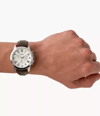Ceas Grant Chronograph din piele maro