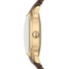 Ceas Harlow cu trei ace din piele croco maro Ceas Harlow cu trei ace din piele croco maro