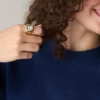 Ceas Harlow Watch Ring Ceas din oțel inoxidabil auriu cu două ace