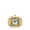 Ceas Harlow Watch Ring Ceas din oțel inoxidabil auriu cu două ace