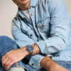 Ceas multifuncțional Bennett din piele maro Ceas multifuncțional Bennett din piele maro