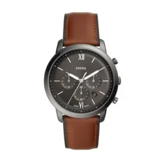 Ceas Neutra Chronograph din piele chihlimbarie