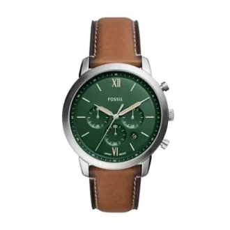 Ceas Neutra Chronograph din piele LiteHide™ de culoare maro deschis