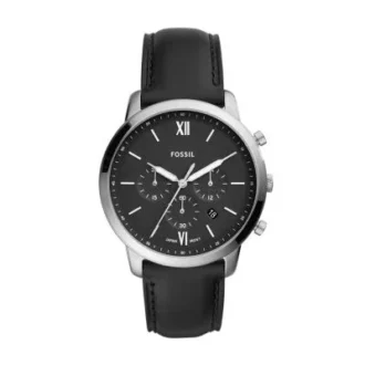 Ceas Neutra Chronograph din piele neagră