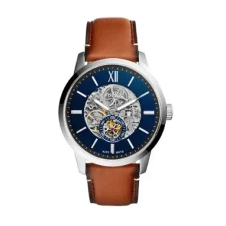 Ceas Townsman 48 mm automat din piele maro deschis