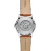 Ceas Townsman 48 mm automat din piele maro deschis