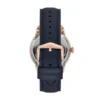 Ceas Townsman automat din piele bleumarin