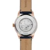 Ceas Townsman automat din piele bleumarin