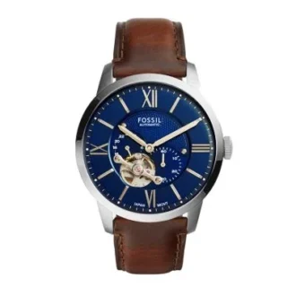 Ceas Townsman automat din piele maro