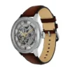Ceas Townsman automat din piele maro