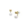 Cercei Bright Baubles cu scoici albe