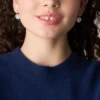 Cercei clasici Merrit din oțel inoxidabil auriu cu sidef roz Cercei clasici Merrit din oțel inoxidabil auriu cu sidef roz