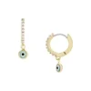 Cercei Sutton Evil Eye din alamă Cercei Sutton Evil Eye din alamă