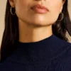 Cercei Sutton Evil Eye din oțel inoxidabil auriu Cercei Sutton Evil Eye din oțel inoxidabil auriu