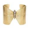 Colecția Butterfly Brățară manșetă din oțel inoxidabil auriu Colecția Butterfly Brățară manșetă din oțel inoxidabil auriu