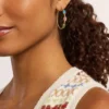 Colecția Good Luck Cercei cu arc din oțel inoxidabil auriu Colecția Good Luck Cercei cu arc din oțel inoxidabil auriu