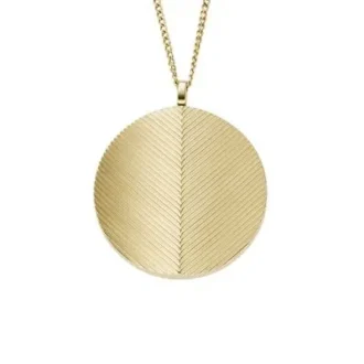 Colecția Harlow Locket Colier cu pandantiv din oțel inoxidabil auriu