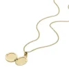 Colecția Sadie Locket Colier cu pandantiv din oțel inoxidabil auriu Colecția Sadie Locket Colier cu pandantiv din oțel inoxidabil auriu