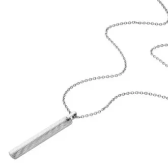 Colier cu lanț din oțel inoxidabil Harlow Linear Texture