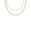 Colier dublu Heritage Pearl D-Link cu perle albe de apă dulce Colier dublu Heritage Pearl D-Link cu perle albe de apă dulce