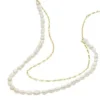 Colier dublu Heritage Pearl D-Link cu perle albe de apă dulce Colier dublu Heritage Pearl D-Link cu perle albe de apă dulce