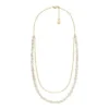 Colier dublu Heritage Pearl D-Link cu perle albe de apă dulce Colier dublu Heritage Pearl D-Link cu perle albe de apă dulce