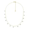 Colier Sutton Evil Eye cu lanț din alamă Colier Sutton Evil Eye cu lanț din alamă