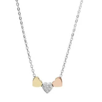 Colier Sutton Heart Tri-Tone Steel
