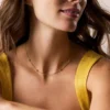 Colier Sutton Heartbeat din alamă aurie Colier Sutton Heartbeat din alamă aurie